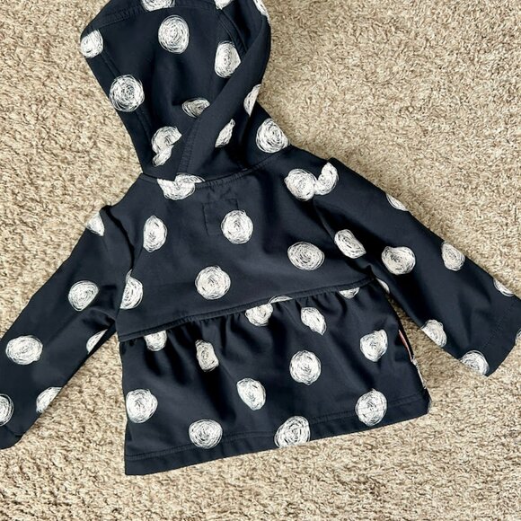 Girls' Cat & Jack Polka Dot Jacket I Size 18M I Black, White & Pink - Picture 5 of 6